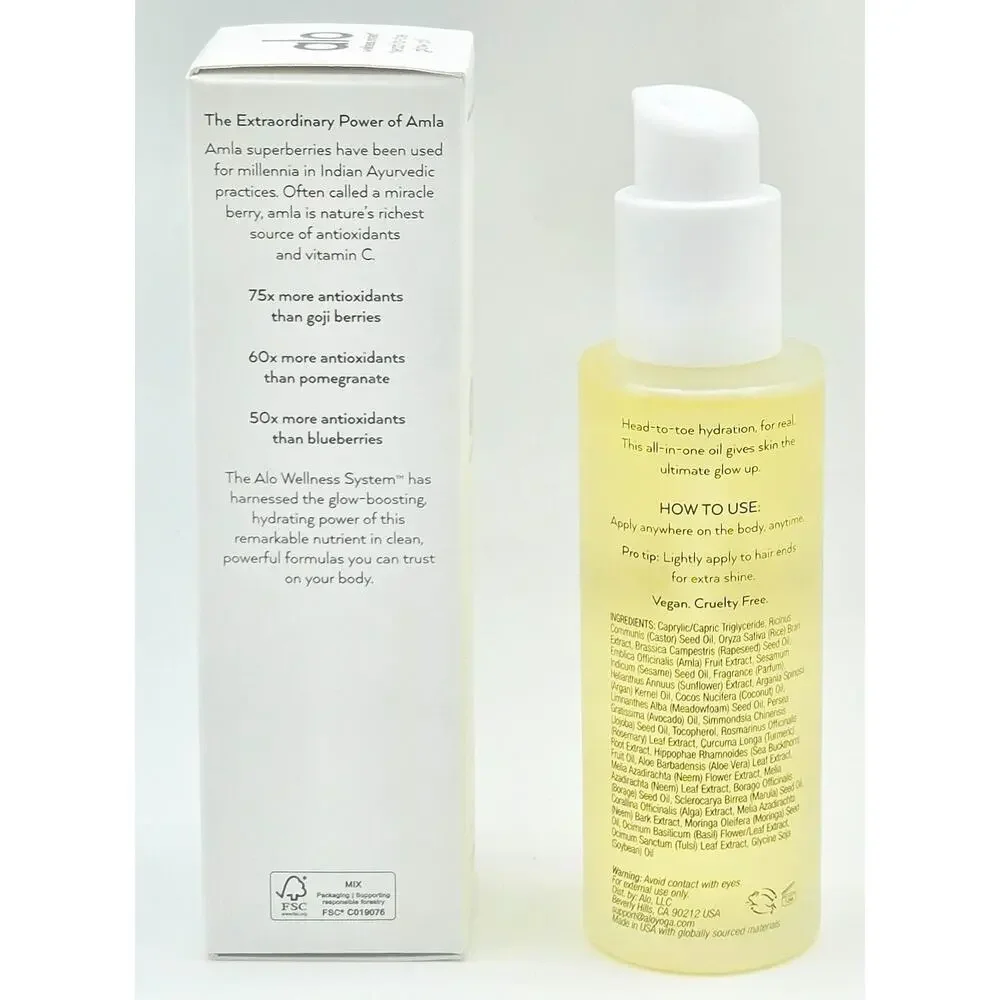 ALO Wellness System Head-To-Toe Glow Oil 3.2 oz NEW in Box